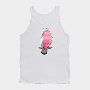 Bird - Rose-Breasted Cockatoo - Crest Down Tank Top